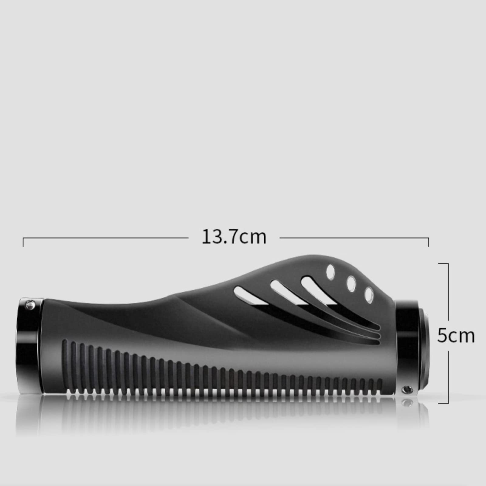 Fahrradlenker, Lenkererhöhungen, Fahrradgriffe for den Lenker, rutschfest, bequem, Gummi-Fahrradgriffe for den Außenbereich, Straßen- und Mountainbike-Griffe(Black red)