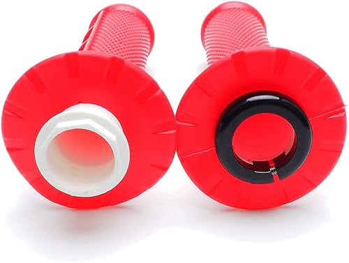 Miniatura 6 de Puños antideslizantes para manillar de acelerador giratorio para motocicleta, motocross (rojo)