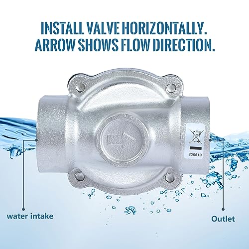 Vanne à eau électrique 24V AC U.S. Solid durable en acier inoxydable