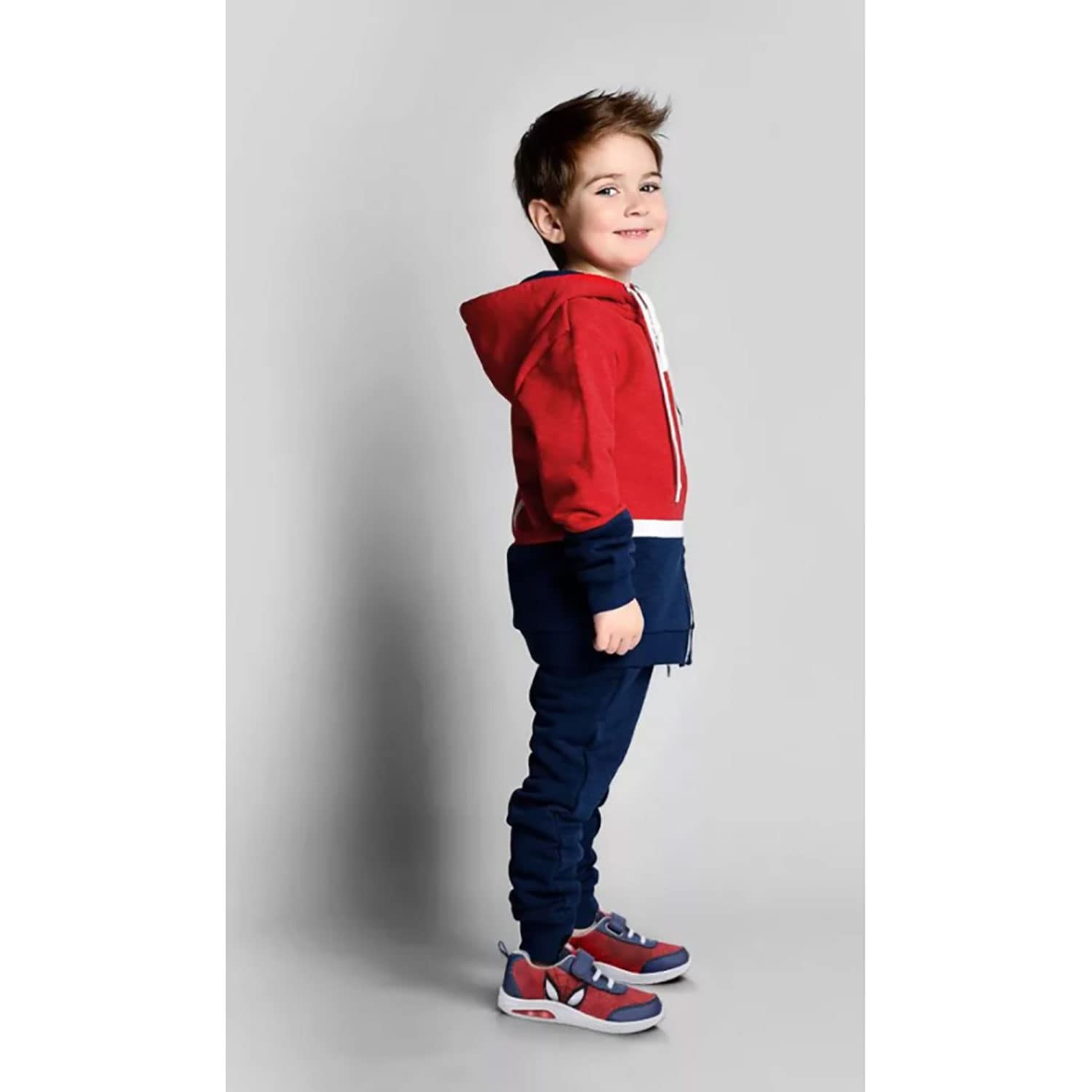 Marvel Spiderman Zapatillas deportivas de velcro para niño con luces LED 4999