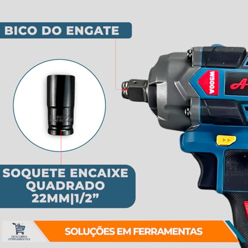 Chave De Impacto Arita 20V C/ 2 Baterias YP20 - W500A 4.0AH Motor Brushless Alta Pressão Original