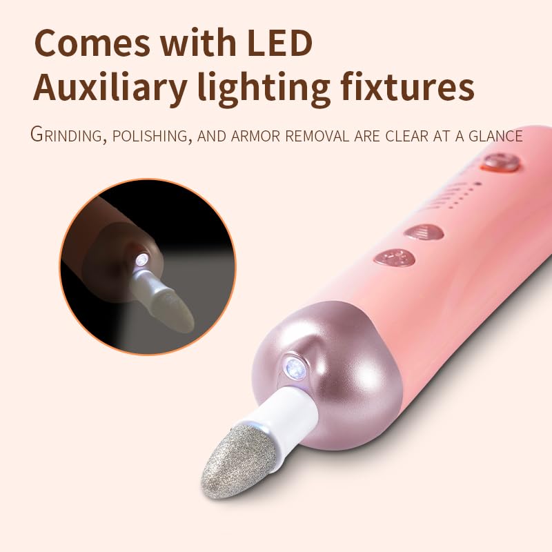 Miniatura 5 de Kit profesional de manicura y pedicura, juego de limas eléctricas inalámbricas, herramientas recargables para pedicura de uñas para pies, 5