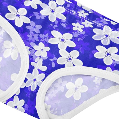 Flowers Floral Blue Toddler Girls's Underwear 2T 23029124
