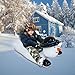 Winter Snowman Snow Tube Inflatable Snow Sled Handles Ski Board for Kids