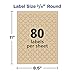 Avery Printable Round Labels, ¾