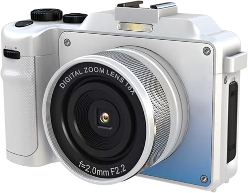 Cámaras digitales para fotografía 4K 48MP Vlogging Cámara digital de enfoque automático con punto de zoom digital 18X y cámaras digitales de disparo