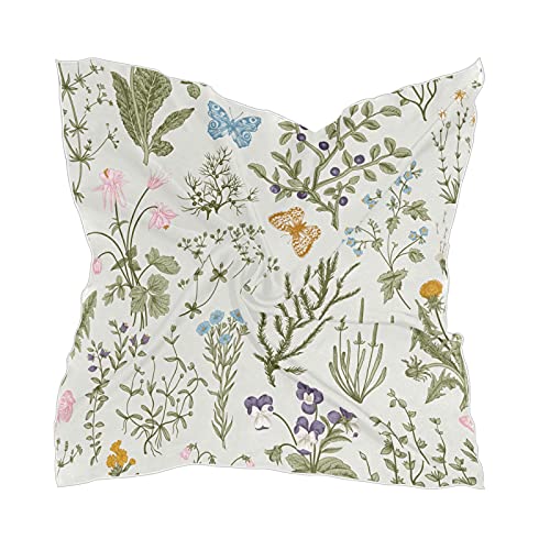 Women Silk Scarf Hair Wrap Shawl Chiffon Stole Square Scarves Headscarf