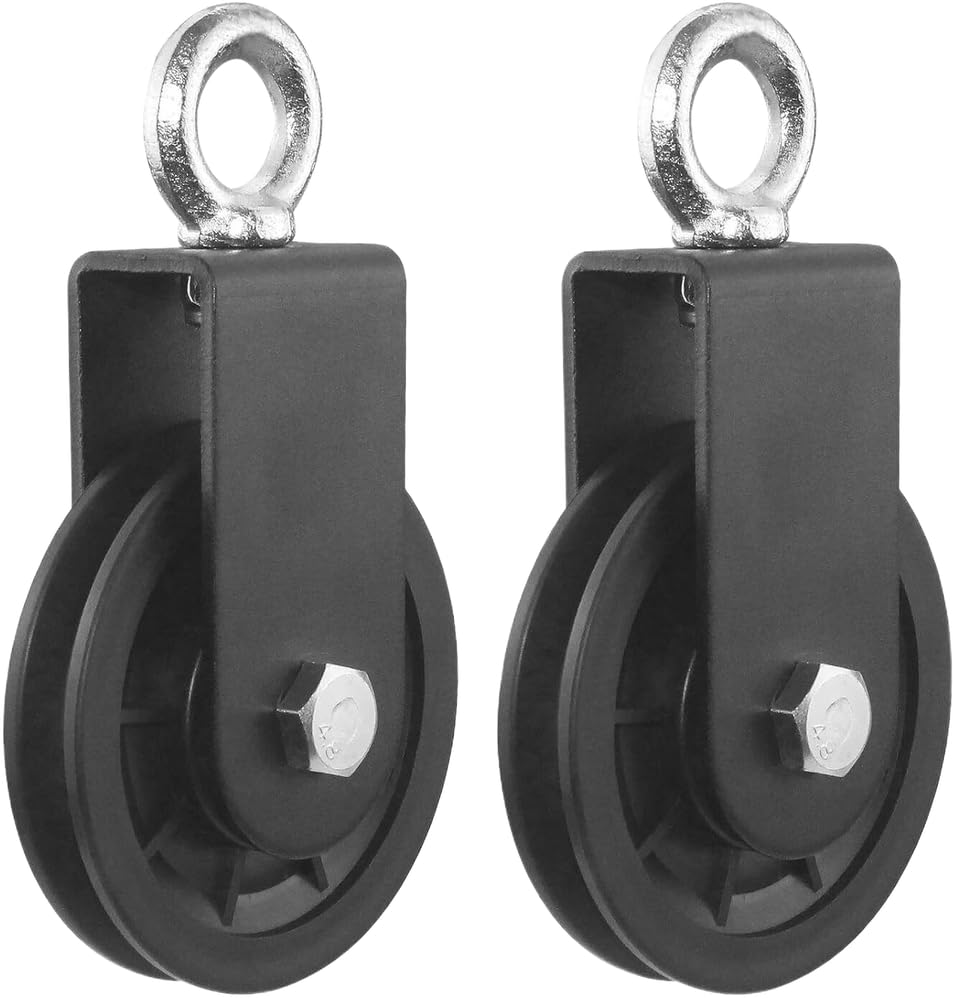 LCARNO 2 Pack Silent Nylon Gym Cable Pulley Wheel for LAT Lift Pulley System Multi-Training Bar ()-image-10