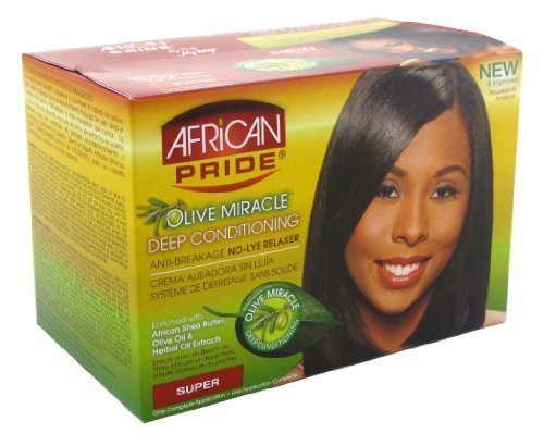 AFRICAN PRIDE Miracle Deep Conditioning No-Lye Relaxer System SUPER (One Application) by AFRICAN PRIDE