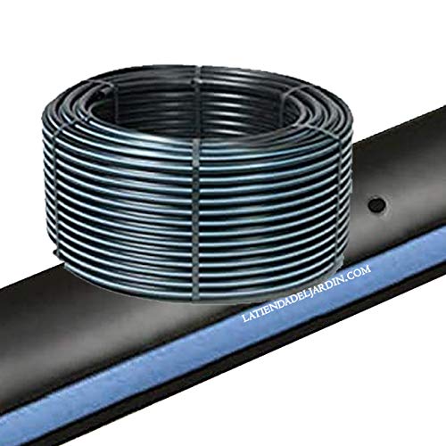 Suinga Tubo per Irrigazione a Goccia 16 mm | Gocciolatori Autocompensanti Ogni 100 cm | Rotolo 400 Metri Nero