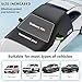 Large Car Windshield Cover for Ice and Snow - Automotive Windshield Snow Covers with Side Window & Rearview Mirror Protector, Winter Magnetic Car Anti-Snow Cover, Universal for Most Cars,Sedan,SUV