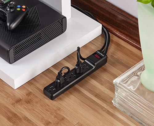 Cyberpower Csb6012 Essential Surge Protector, 1200J/125V, 6 Outlets, 12Ft Power Cord, Black #TOP3