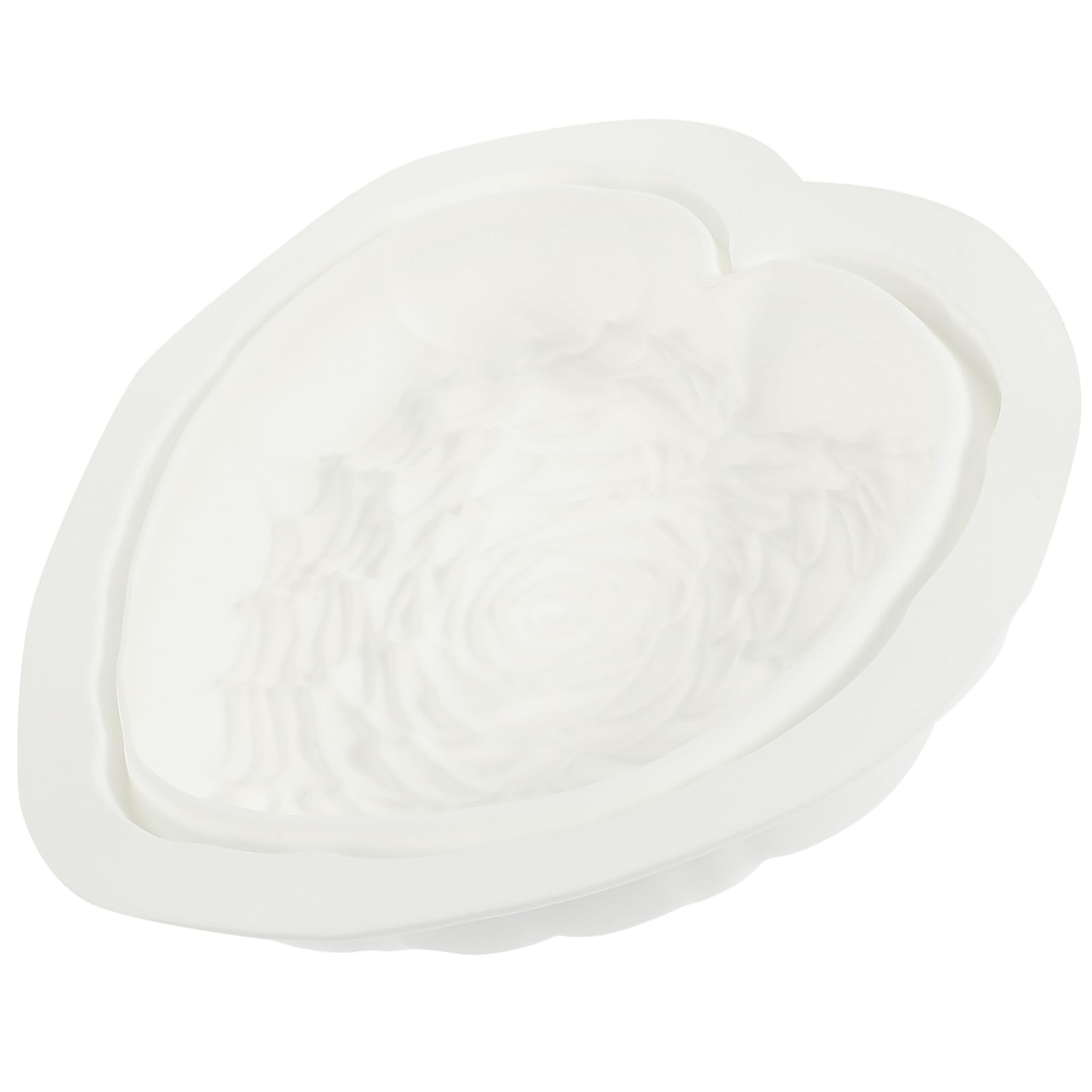 ULTECHNOVO 3 Stück Liebe Rosenschimmel geformt Herz Schokoladenform Kuchenform Formen zur Dessertherstellung Backform aus Silikon Backwerkzeug DIY -Backformen Kieselgel Weiß