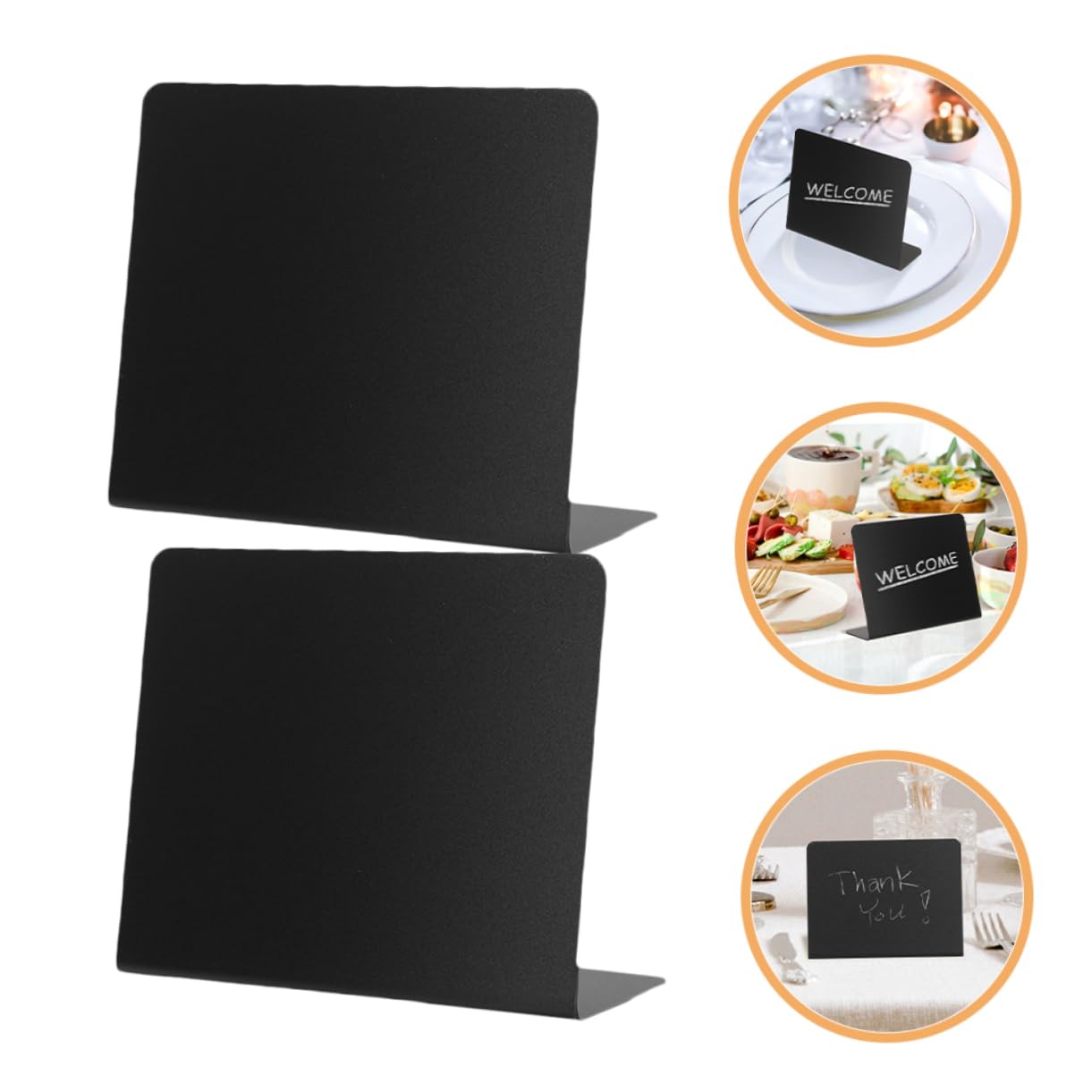 NUOBESTY 36stücke Multifunktionale Mini Kreidetafeln Für Preise Tischkarten Und Nachrichten Förmige Desktop-anzeige Für Partys Hochzeiten Und Restaurants