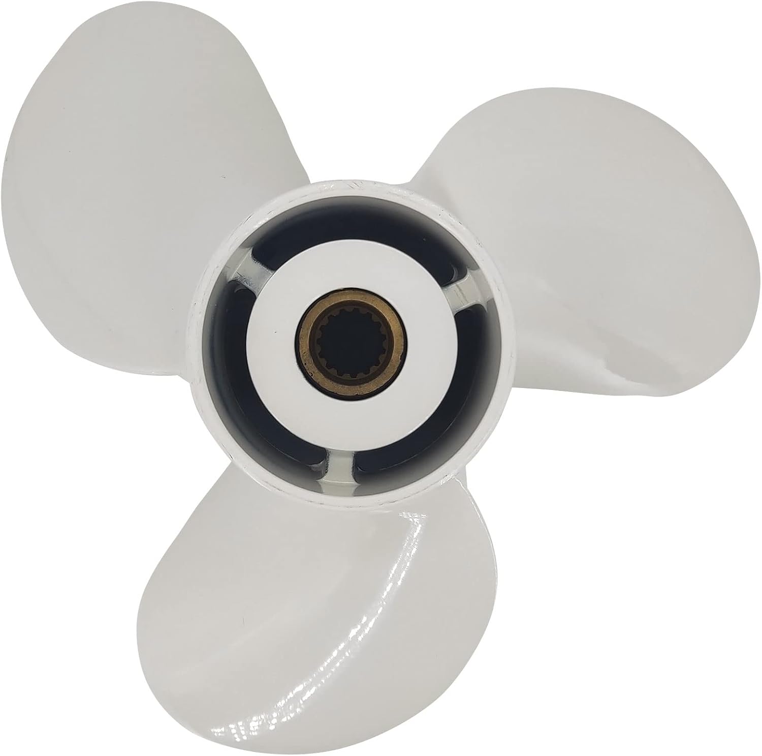 13x19-K 6E5-45941-00-EL Boat Motor Aluminum Outboard Propeller - for Yamaha Outboard Engines 50HP 60HP 70HP 75HP 80HP 85HP 90P 100HP 115HP 130HP 140HP - 15 Tooth-RH