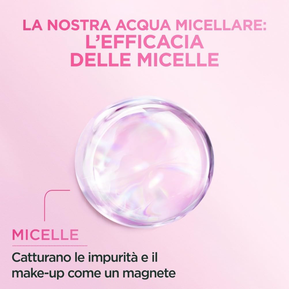 Garnier SkinActive Acqua Micellare Tutto in 1, Per Pelli Sensibili, 100% del Trucco Rimosso, Pelle Detersa e Idratata per 12H, Senza Residui e Senza Risciacquo, Con Micelle e Glicerina, 400 ml - 3