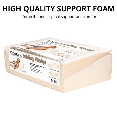 Contour Folding Bed Wedge (12X24X24) Provides Gradual Support For Acid Reflux Products #TOP1