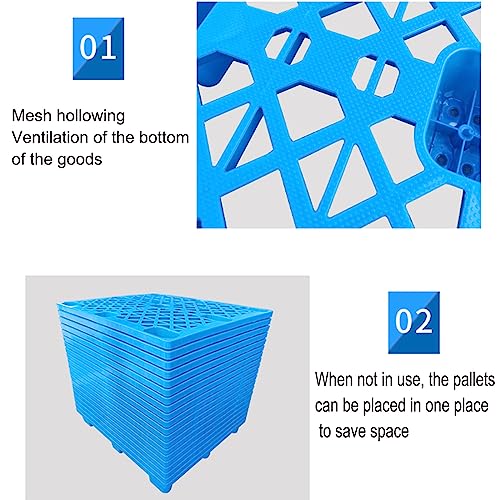 Palette logistique durable et legere de sol avec grille aerodebrayable