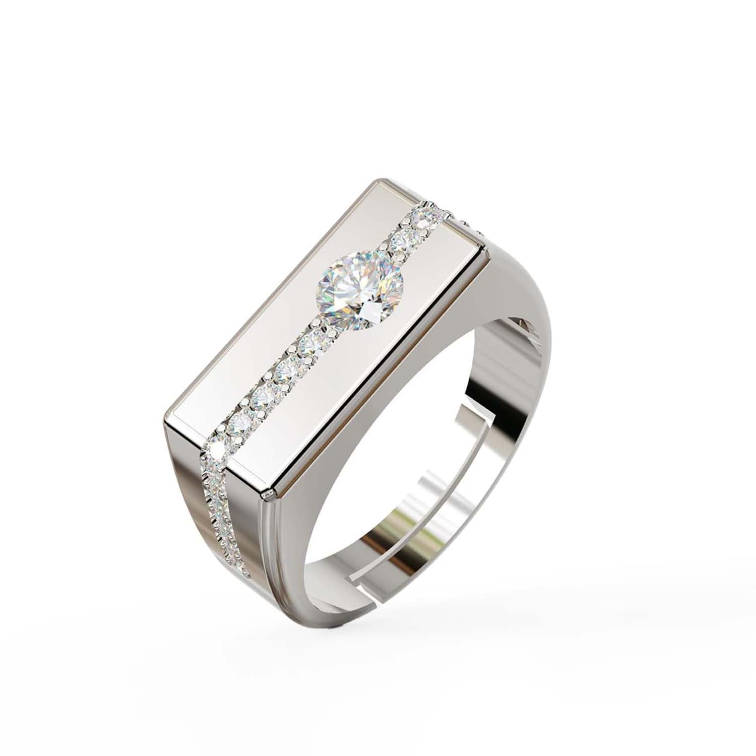 Miss Highness 925 Silver Classic Ring for Men and Boys | Premium Adjustable Design | Stylish Silver Jewellery | With Aut