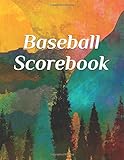 Baseball Scorebook: Baseball Scorekeeper Book | Baseball Game Record Keeper Book | Baseball Score...
