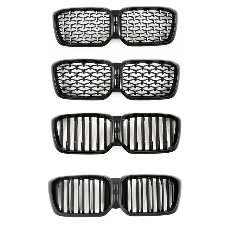 Grille de rein double ligne noir brillant pour calandre avant X3 X4 LCI