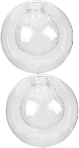 Housoutil 2 unids mesa de vidrio vanidad bandeja al aire libre lámpara ventilador techo cubiertas globo lámpara de vidrio transparente sombra globo Housoutil 2 unids mesa de vidrio vanidad bandeja al aire libre lámpara ventilador techo cubiertas globo lámpara de vidrio transparente sombra globo