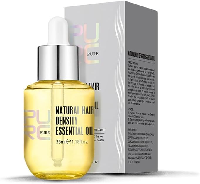 Hair Growth Oil, Natural Hair Density Essential Oil for Hair Care, 1.18 Fl Oz (1 Pcs), Ginger, Citrus