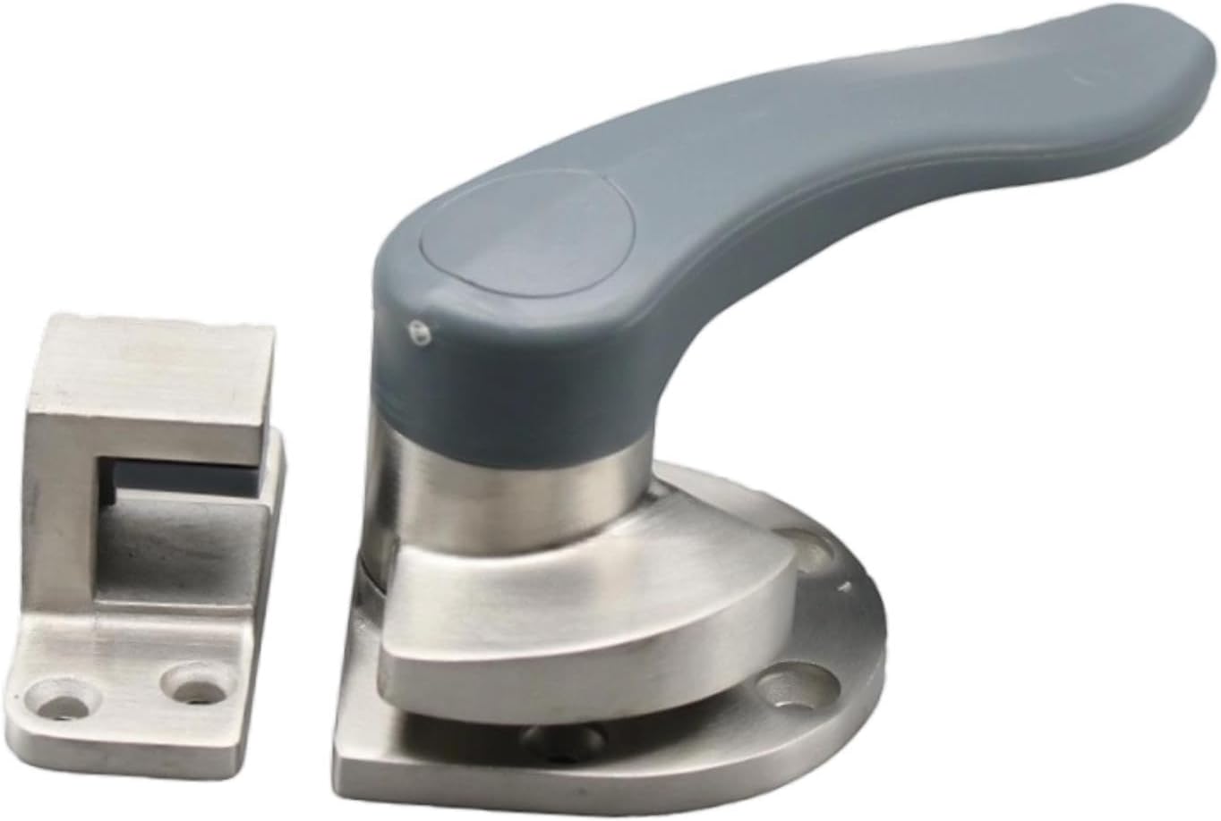 Steamer Cabinet Door Handle Lock Hinges Heavy Duty Rust Resistant Construction Machinery Vehicle Door Handle for Food Wagons, Steel for Right