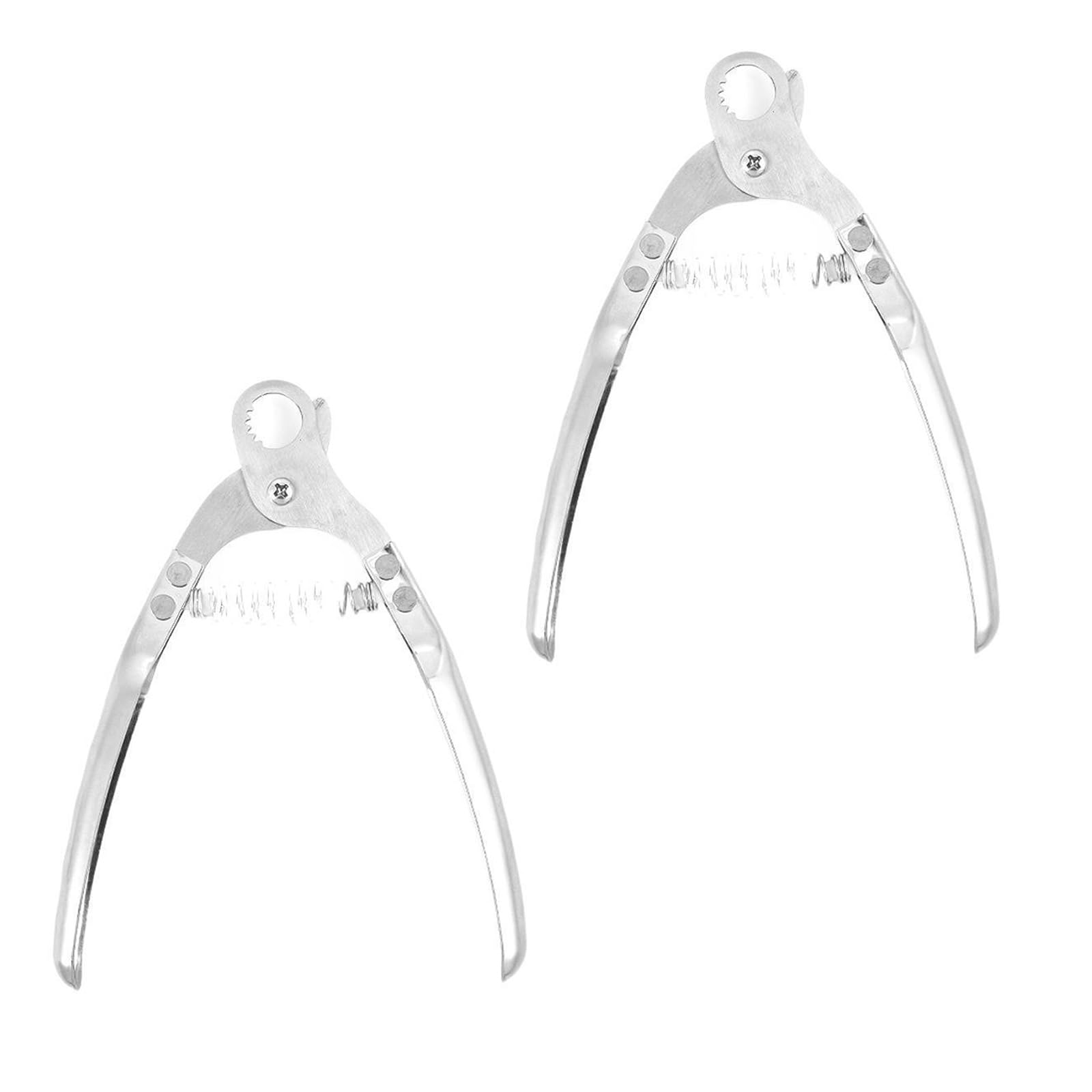 MALSSE 2pcs Stainless Steel Snail Tail Cutter Seafood Scissors Efficient Ergonomic Handle Shears Kitchen Tool for Quick Cooking Seafood Scissors