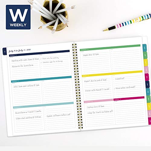 Academic Planner 2021-2022, Simplified By Emily Ley For At-A-Glance Weekly & Monthly Planner, 8-1/2" X 11", Large, Customizable, For School, Teacher, Student, Pineapple (El64-901A) #TOP1