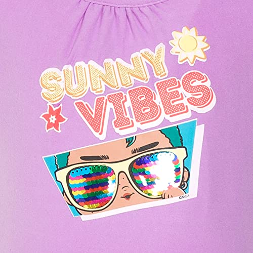 L.o.l. Surprise! Dawn Coconut Q.t. Surfer Babe Big Girls Skater Sequin Dress And Romper Grey/Purple 14-16 #TOP3