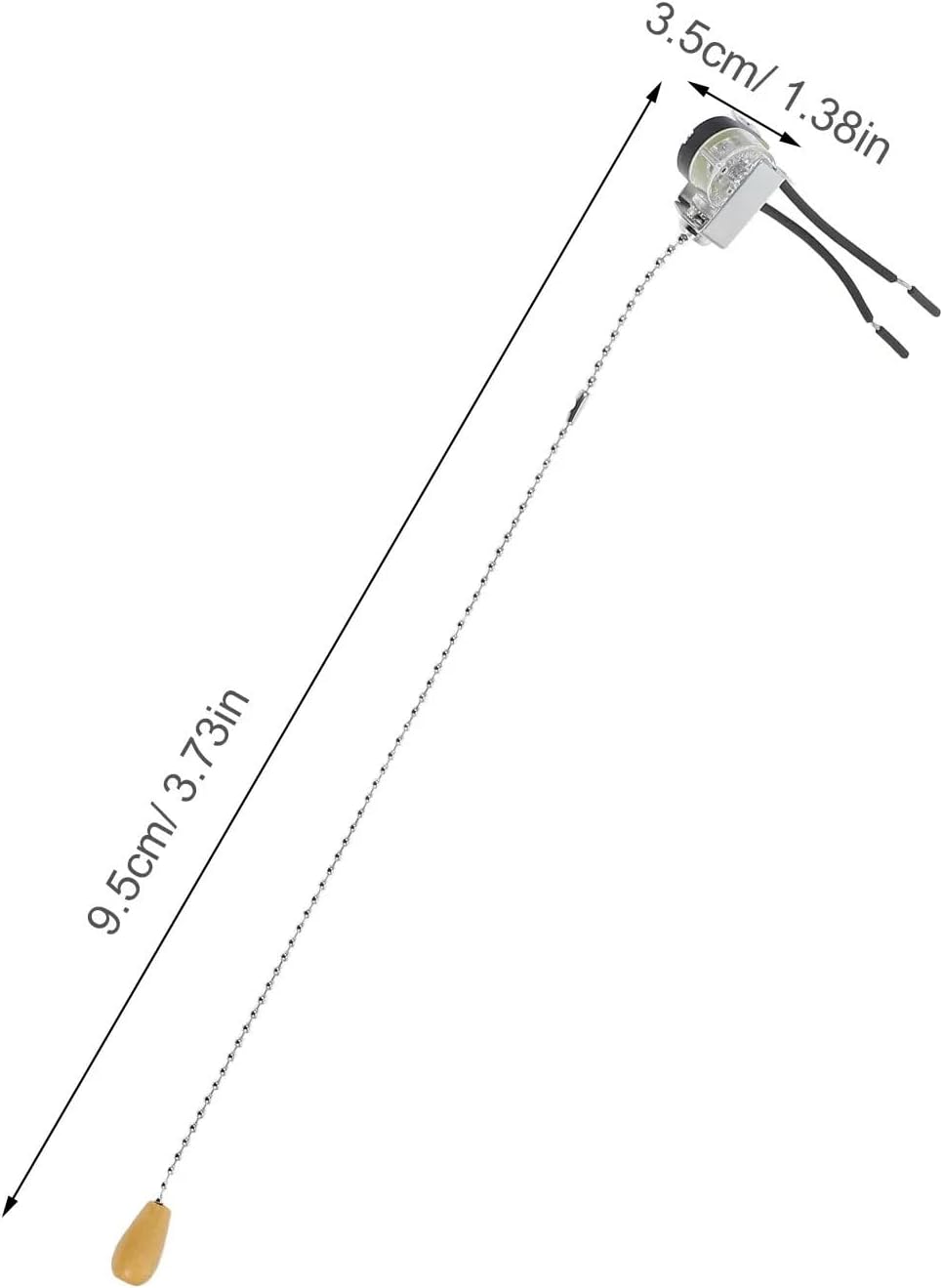 Ceiling Fan Pull Chain 3Pcs DIY Ceiling Light Pull Chain Switch Pull Cord Handle for Bathroom Lamp Fan Wall Light with Long Chain Home Lighting Accessory for Ceiling Fans and Lamps