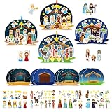 Multiples Usages : Les scènes de la Nativité peuvent être suspendues au sapin de Noël, accrochées aux murs, aux fenêtres ou utilisées comme accessoires de table, ajoutant une touche festive partout dans la maison