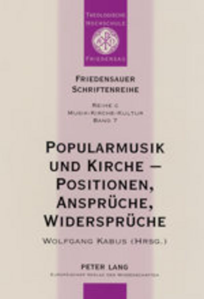 Popularmusik und Kirche livre documentation forum académie Loccum 2002