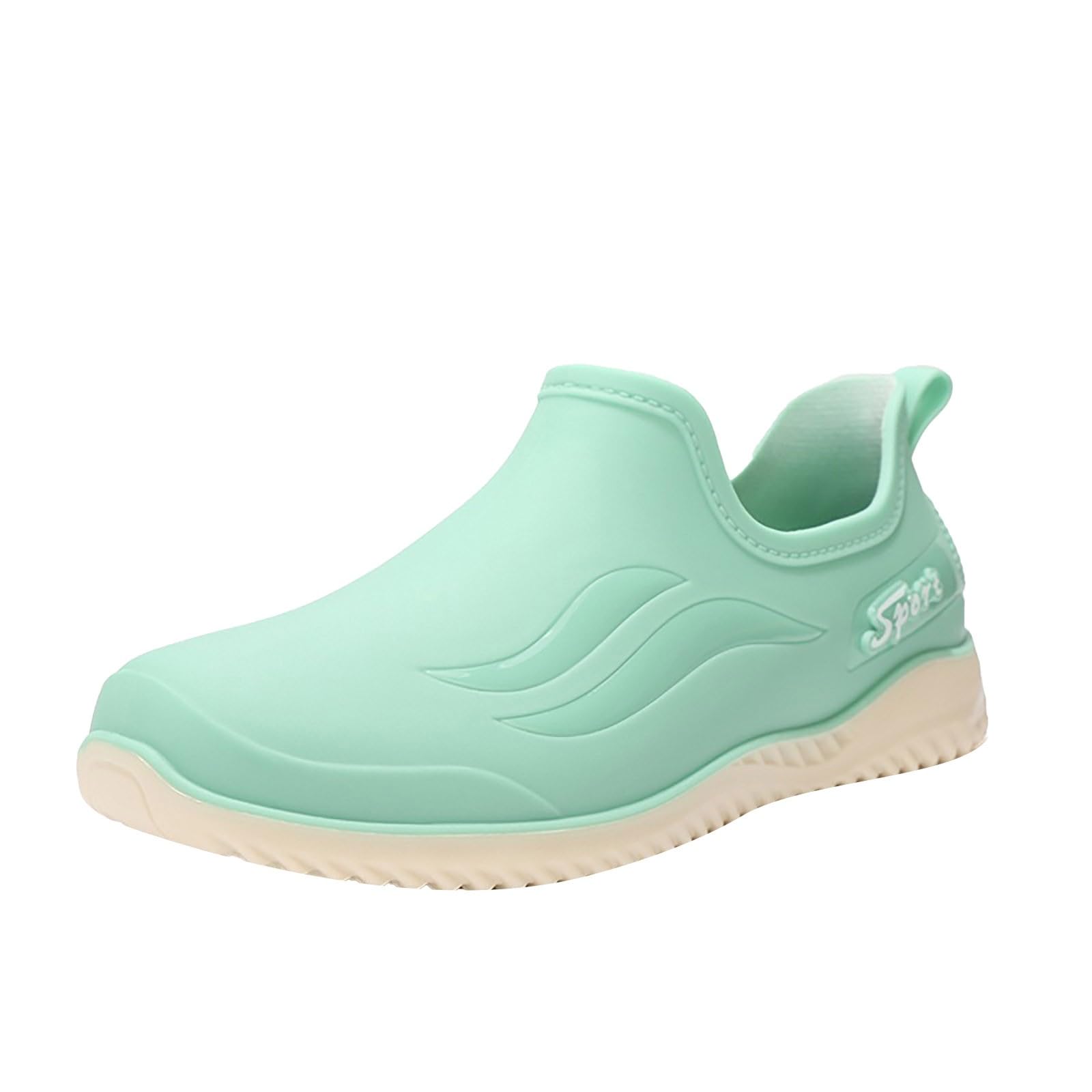 Botas de goma para mujer, botas de lluvia cortas, botas de lluvia, antideslizantes, botines de goma, botas de jardín, botas de goma, botines impermeables, botines de tobillo, botas de lluvia