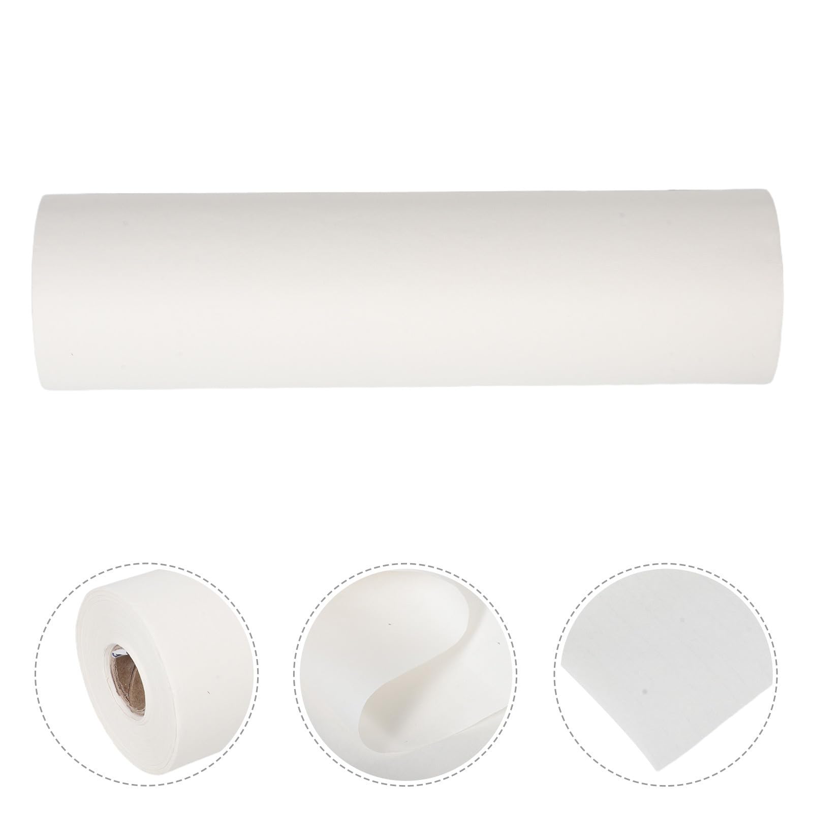 VILLFUL Papel Xuan para Caligrafía y Pintura China Rollo de 35 CM de Ancho X 50 M Papel de Arroz Semicrudo Engrosado Adecuado para Dibujo Artístico y Práctica de Caligrafía