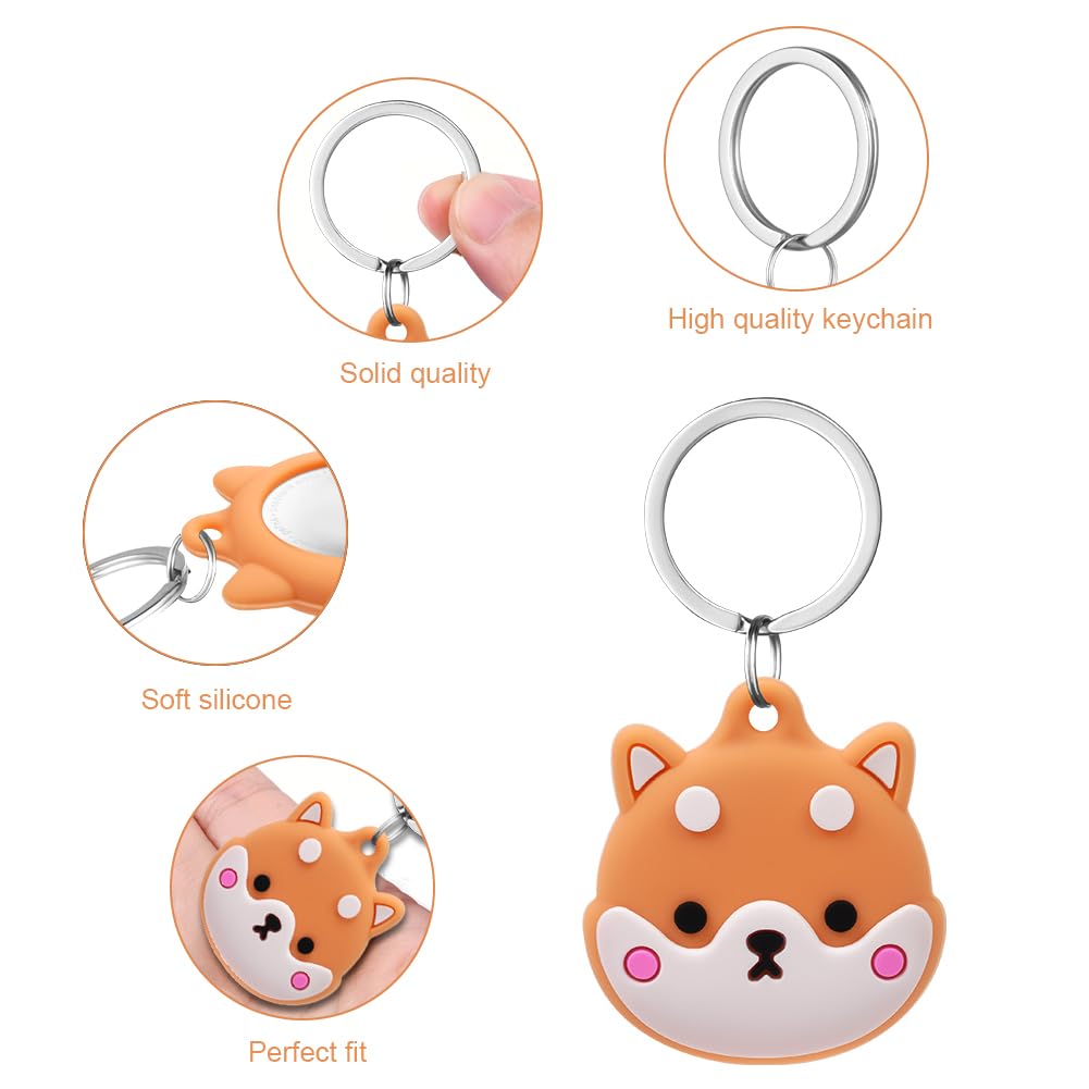 AXFEE Llavero para AirTag Silicona, Llaveros AirTag Funda Protectora, Llavero Portátil Impermeable, Regalo para Niños, Ancianos — view 3