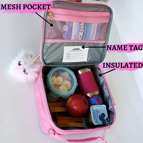 Jojookids Lunch Box Insulated - Easy To Clean And Safe To Use Kids Lunch Bag For Girls Glitter Rainbow Thermal Soft Perfect For Packing Hot Or Cold Snacks For School And Travel #TOP3