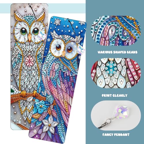 Marque-pages 5D forme de hibou : ne perdez plus votre page dans vos livres
