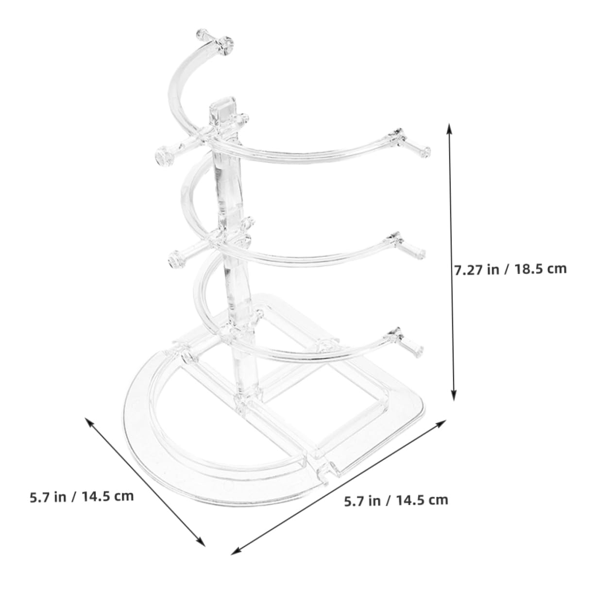 IMIKEYA 8 Stk Brillenständer Mehrschichtiger Brillenhalter brillen aufbewahren Brillenbox brillenablage Ständer für Brillenhalter Sonnenbrillen-Präsentationsständer p.s Transparent