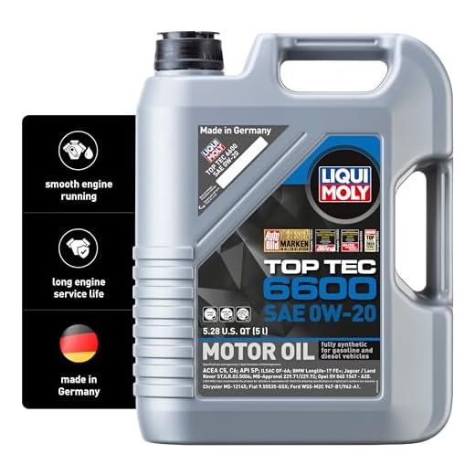 Liqui Moly Top Tec 6600 SAE 0W-20 | Fully synthetic engine oil | 5 Liter | SKU: 22046