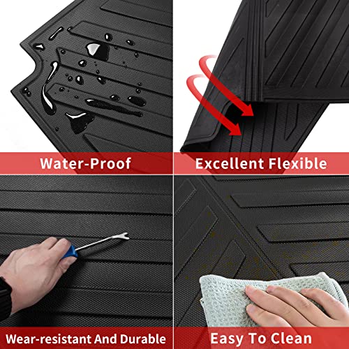 Xipoo Fit 2020-2023 Jeep Gladiator Truck Bed Mat 5 Ft Tpe Bed Liner For 2020 2021 2022 2023 Jeep Gladiator Accessories #TOP2