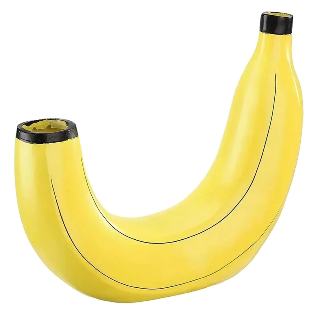 Vjsujehgy Cute Banana Flower Vase Tabletop Decorative Vase for Flowers Arrangement Living Room Bedroom Home Decor Banana Shape