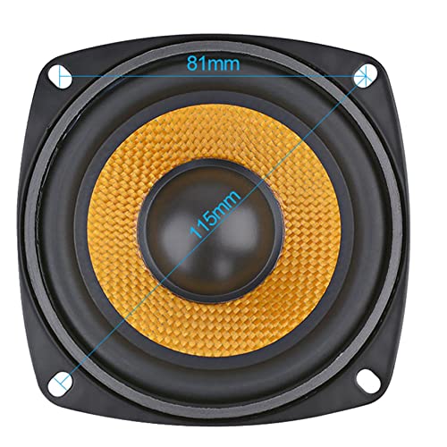 Augnongly 2Pc 4Inch Audio Draagbare Luidspreker 4 Ohm 15W Bas Luidspreker DIY Professionele Multimedia Subwoofer Luidsprekers voor Geluidssysteem - Afbeelding 4