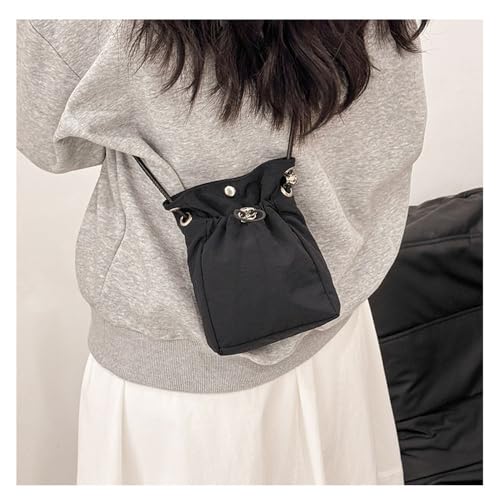 [EOMECUIGAO] スマホポーチ ショルダーバッグ 小さめ ミニショルダーバッグ レディース スマホ シ 斜め掛け肩がけ ポーチ 携帯ポーチ (ブラック)