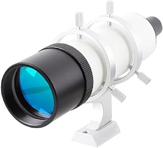AdiGar Accesorios para Microscopios Tubo de buscador óptico 8x50 con Soporte Blanco o Blanco Telescopio astronómico Accesorio Durabilidad Y Rendimiento Confiable (Color : White Bracket)