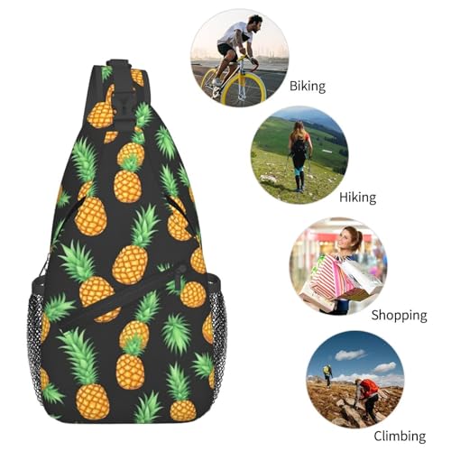 Mochila Sling con Estampado de Piña para Viaje y Día miniatura 6