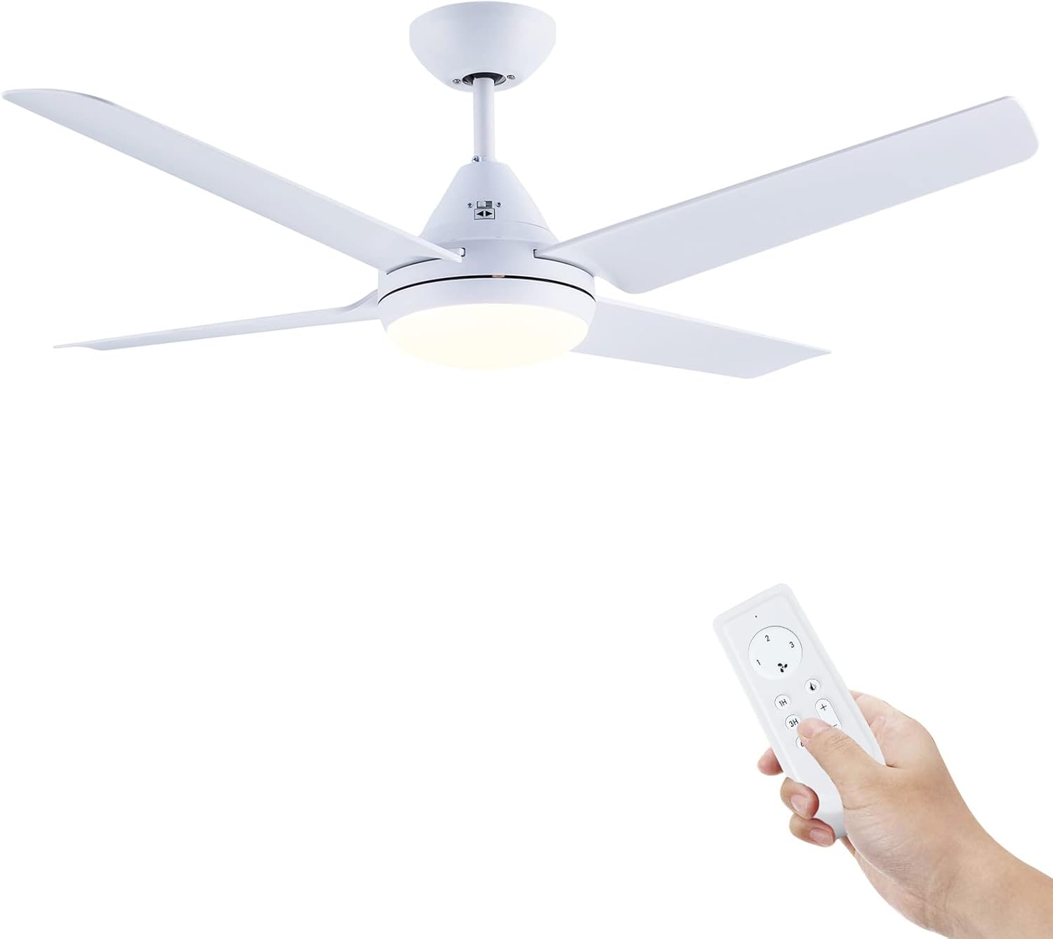 Newday 60'' White Ceiling Fans with Lights Nepal Ubuy