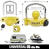 KRASER KR815 Trailer Coupler Lock, Anti-Picking Anti-Drilling Curved High Security Key, Heavy Duty Reinforced Steel, Bright Yellow More Deterrent, Adjustable Storage Security, Trailer Locks Ball Hitch #5