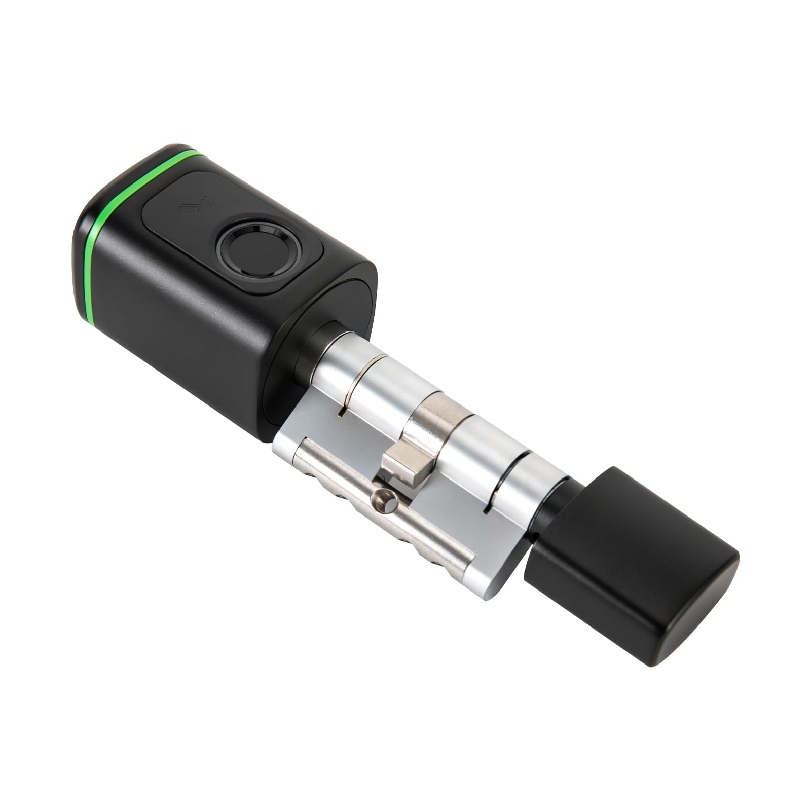 Serrure Connectée, Serrure Biometrique, Quatre modes d'ouverture(empreinte digitale, application, carte clé, clé manuelle), pour une Epaisseur de Porte de 1,38" à 1,77" (noir)